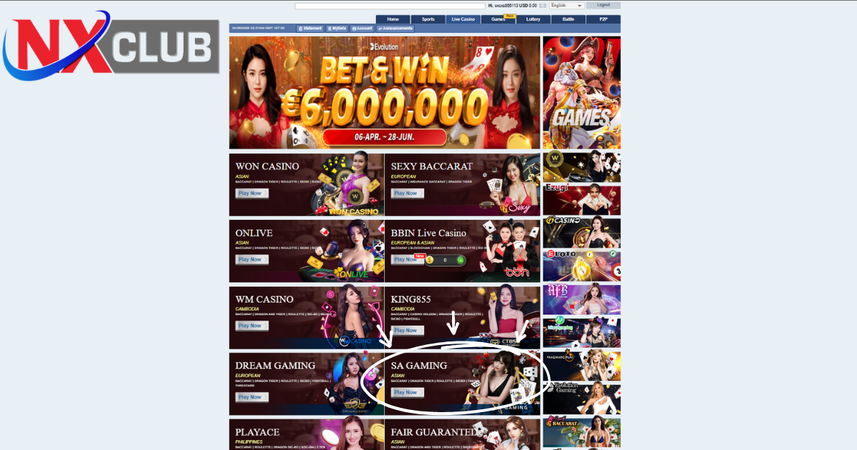 SA GAMING